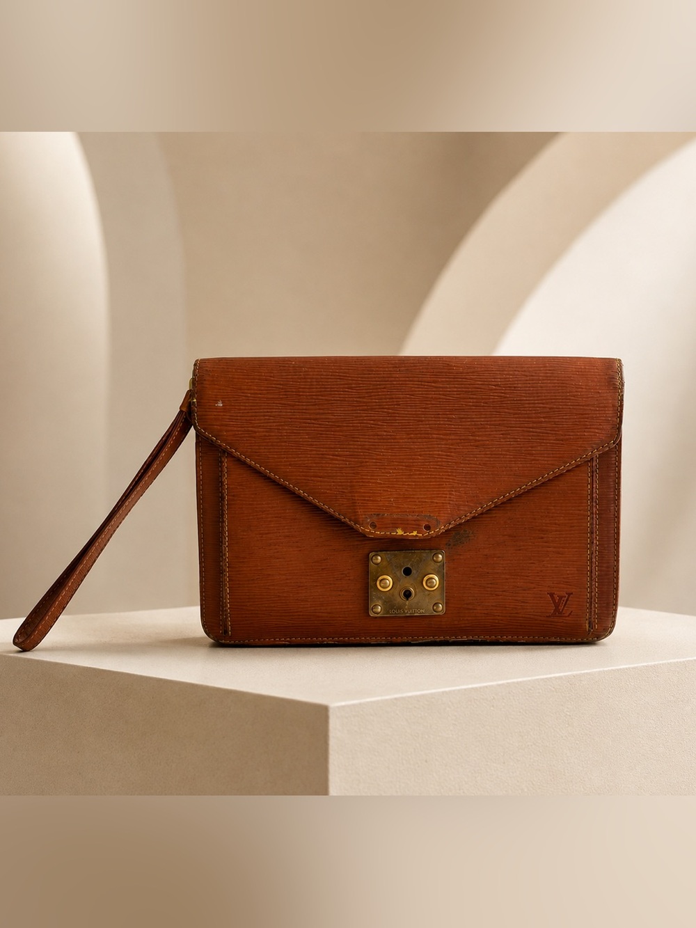 Louis Vuitton Epi Sellier Dragonne Clutch – Kenyan Brown - Imperfect bag 👀 - Picture 6 of 14
